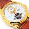 [Ticento]Men’s automatic leather watch TS50011GD DUAL, Korean Luxury Watches