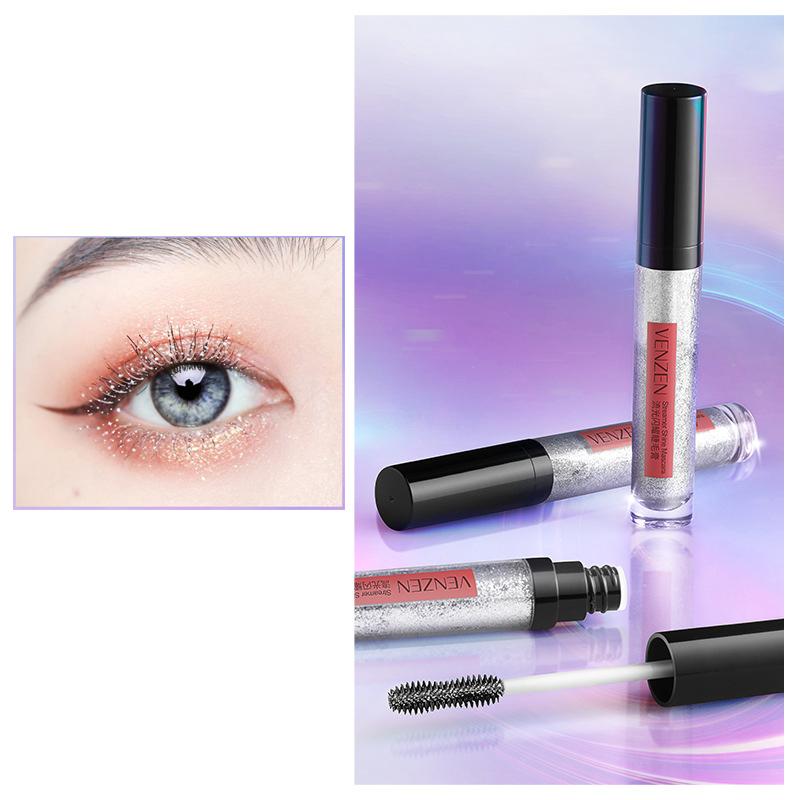 Streamer Shining Mascara Waterproof and Sweat-proof Beauty Makeup Thick Eyebrows Long and Curling Natural Mascara