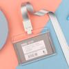 Прозрачный акриловый держатель для ID-карты с ремешком для сотрудников и студентов