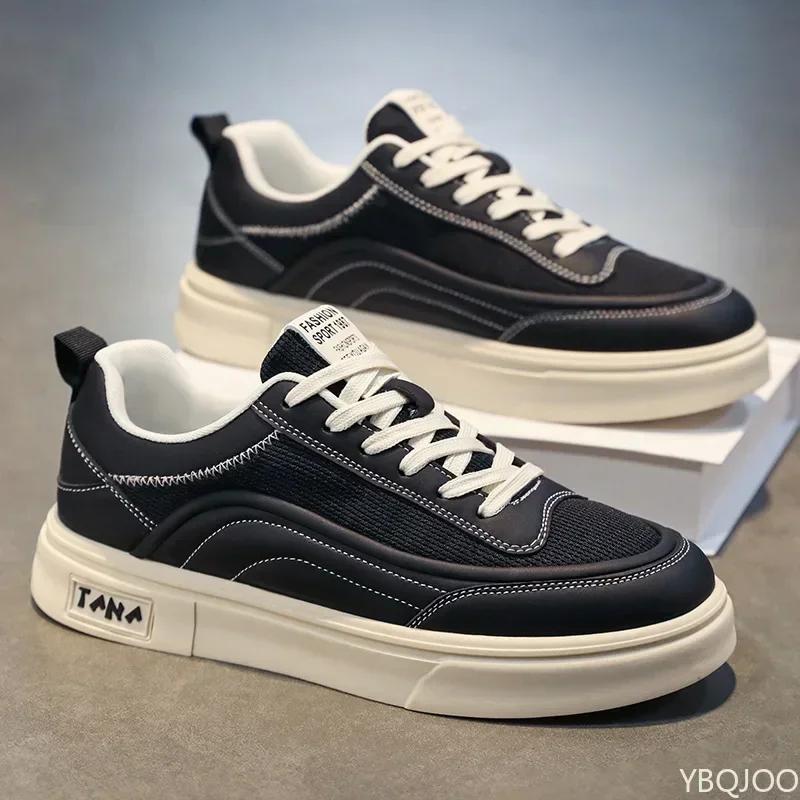 Men'S Sports Shoes Spring New Casual Breathable Board Shoes Men'S Fashion Shoes Comfortable Running Shoes Platform Shoes