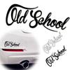 Styling  White/Black Vinyl  Decal  OLD SCHOOL Car Sticker Classic