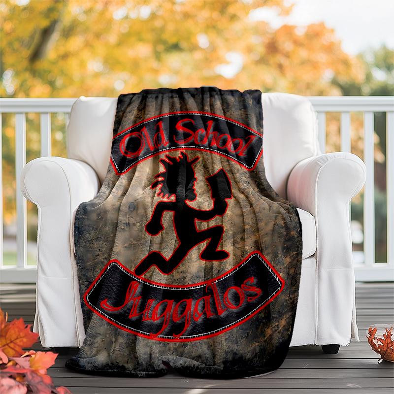 Insane Clown Posse Juggalo Faygo printed throw blanket—soft,warm;versatile blanket for all seasons—perfect as &air-conditioning throw,nap blanket