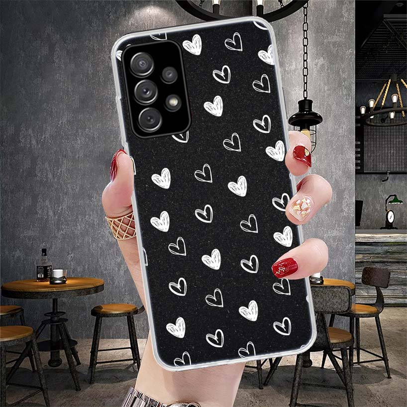 Чехол с принтом в горошек для Samsung Galaxy A12 A22 A32 A52 A72 A02S A51 A50S A71 A70 A31 A20S Note 20 Ultra S10 A10S Galaxy A1