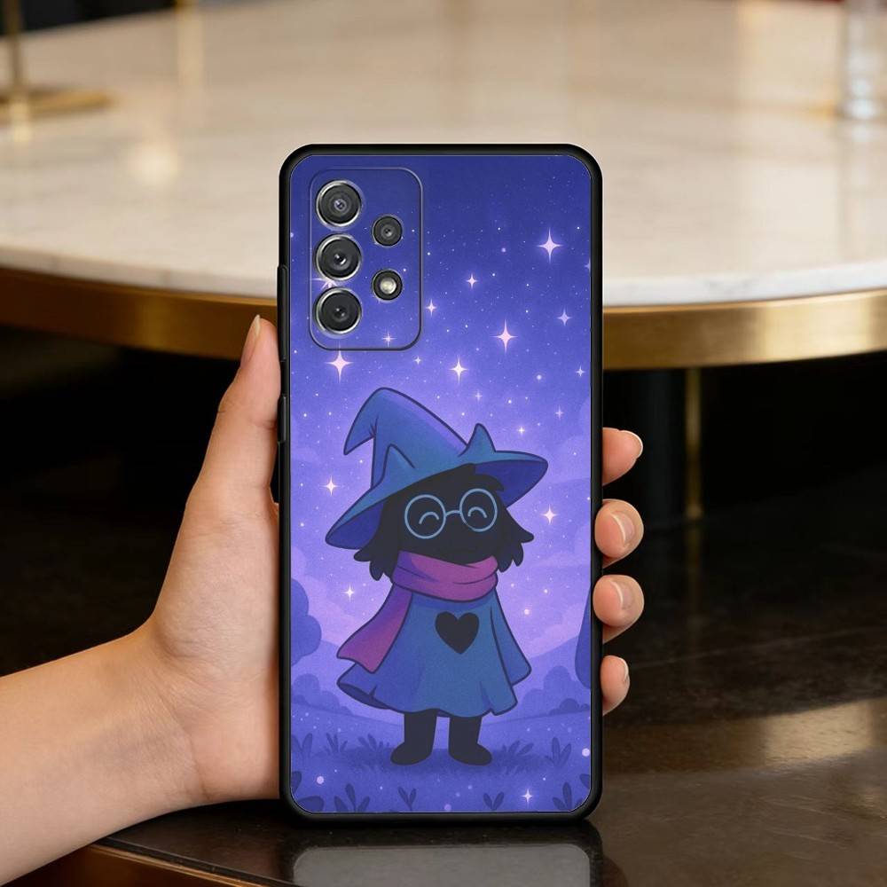 D-Deltarune R-Ralsei-EI Мягкий силиконовый черный чехол для телефона Samsung Galaxy A73, A72, A71, A70, A53, A52, A51