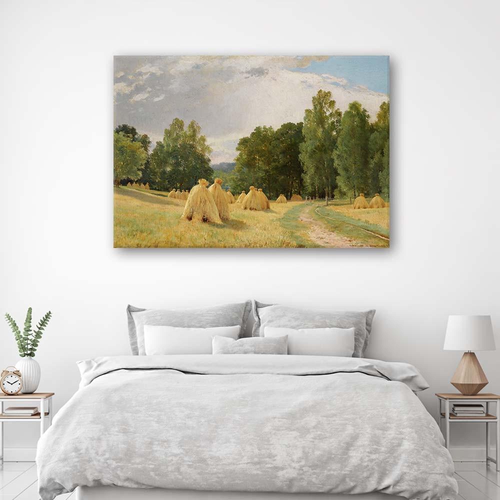 Canvas print, Haystacks - I. I. Shishkin reproduction
