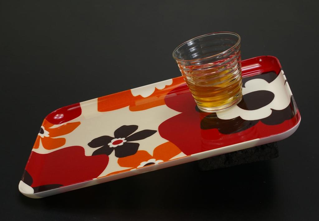 TATSU-CRAFT NR Non-Slip Tray L 39 cm Check Blue Direct from Japan