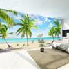 Mural Coconut Tree Beach Wall Mural Living Room Tv Background Wallpaper Bedroom Decoration Wall Mural Home Decoration