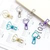 Cute Metal Creative Small Fish Clip Shape Cartoon Colorful Dovetail Clips Ins Girl Style Stationery File Organizer