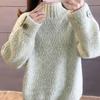 Женский свитер Осень Зима Утепленный Теплый Вязаный Эластичный С Длинным Рукавом Оверсайз Топы