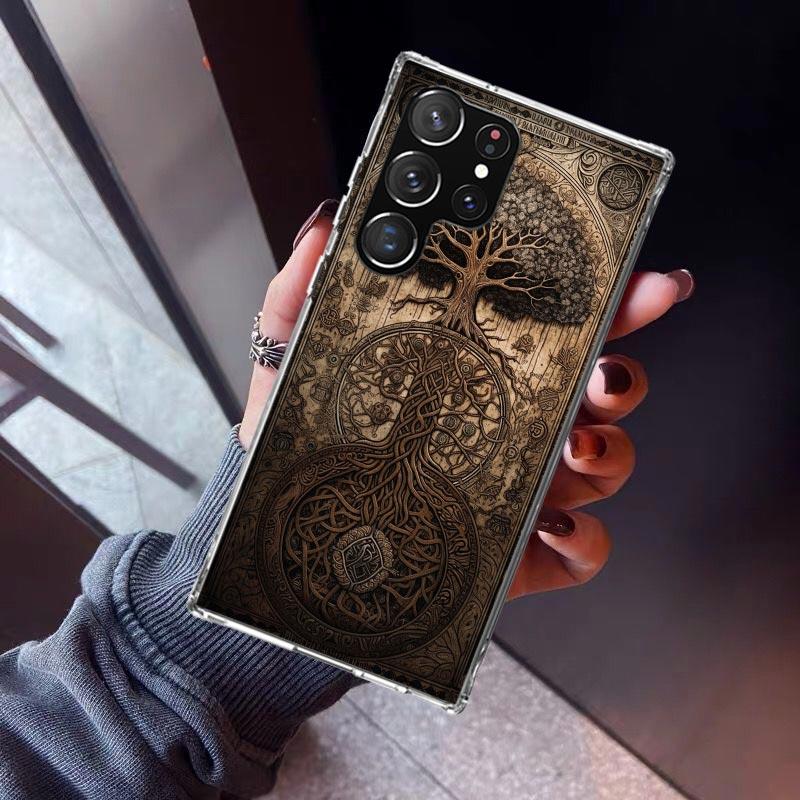 Tree of Life Space Phone Case For Samsung Galaxy S23 S24 S25 Edge S26 Ultra S22 + S21 Plus S20 FE Cover Silicone Print Shell Gal