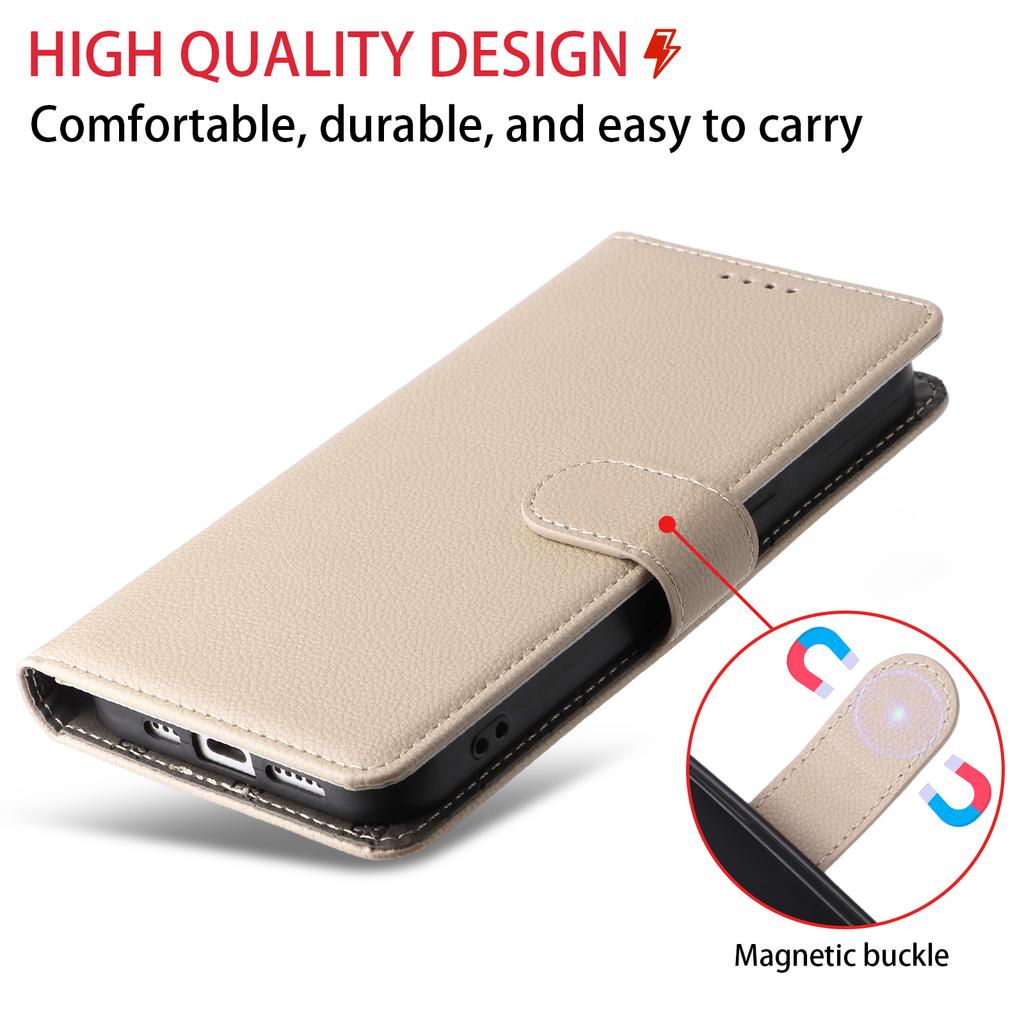 For TECNO Pova 7 5G Case RFID Blocking 3 Card Slots PU Leather Phone Cover with Wrist Strap