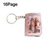 PVC Mini Photo Album Little Daisy Backpack Keyring New Name Card Book
