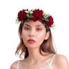 Искусственная гирлянда на голову на Хэллоуин, искусственная цветочная гирлянда на голову, фестиваль, бохо, хиппи, пляж