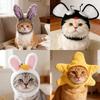 Cute Pet Headgear Soft Dog Hat Cute Pet Hat with Ear Holes Cat Hat  Photo Taking