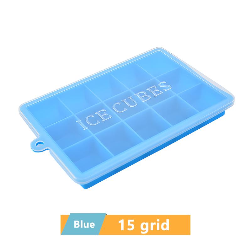 4/6/8/15/24 сетка большой лоток для льда гигантский большой пищевой силиконовый кубик льда квадратный лоток форма DIY льдогенератор лоток для кубиков льда