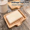 Non-Slip Bathroom Soap Holder Wood Sponge Holder Durable Bamboo Soap Dish  for Bathroom Bathtub