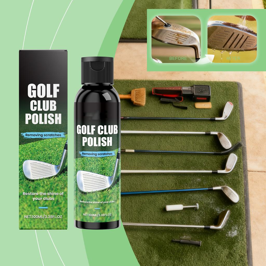 Golf Club Polish Scratch Remover for Golf Clubs Cleaner and Restorer 100ml Bottle Removes Scratches and Restores Shine for Golf Club Heads