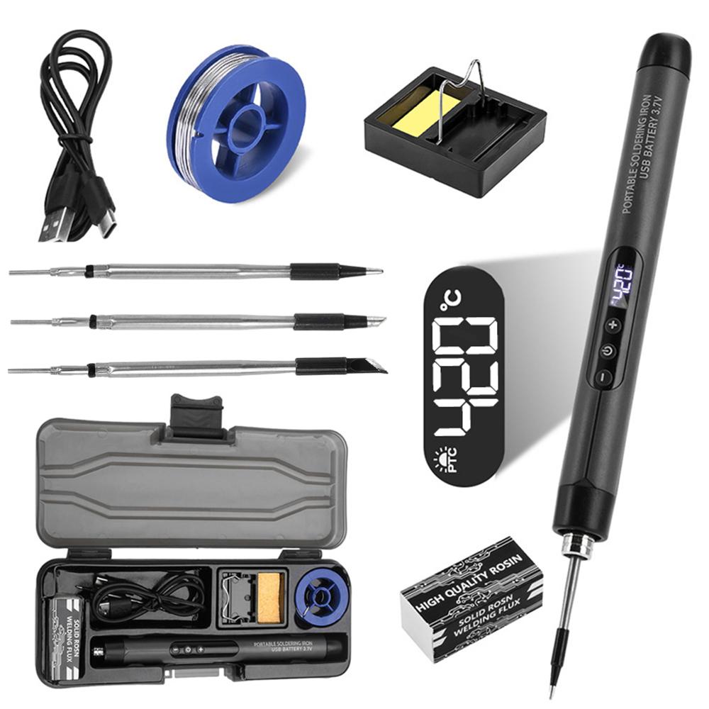 Type-C USB Soldering Iron Wireless Mini Welding Pen 1 Gear Temperature Adjustable Fast Heating Tip Portable Solder Iron Kit