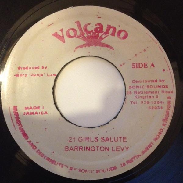 7inch Record BARRINGTON LEVY - 21 Girls Salute NONE Volcano Jamaica Reggae, Ska & Dub Used