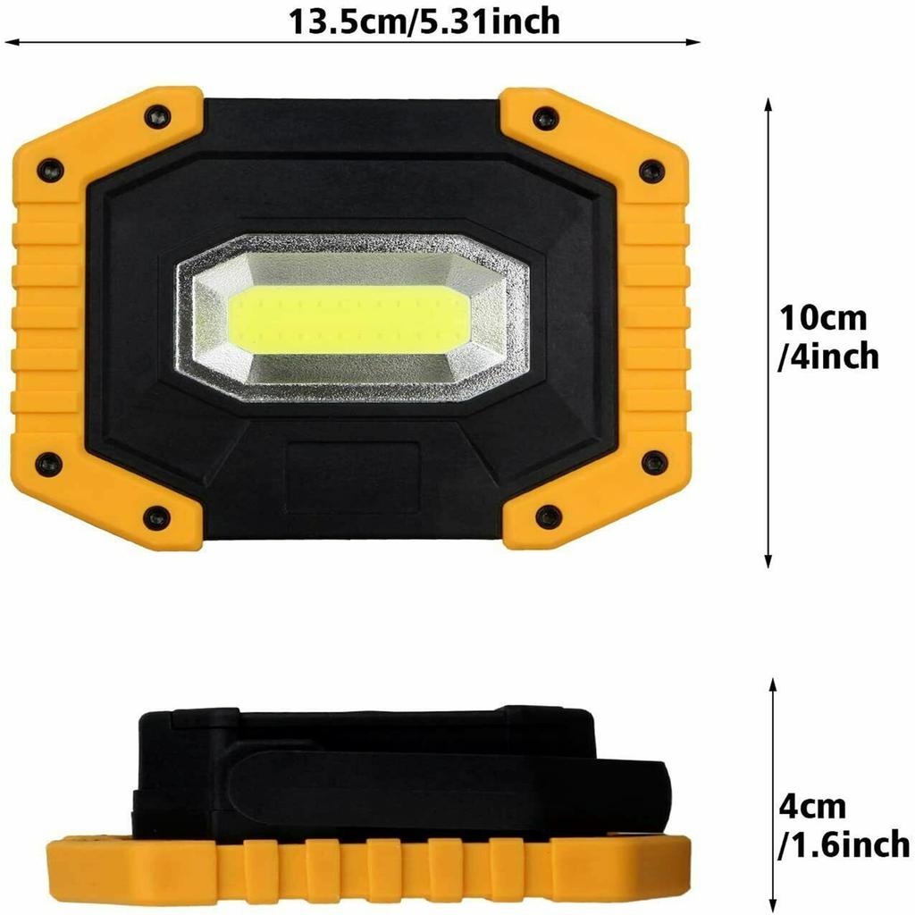 30w Cob Work Lights Portable Usb Rechargeable 1000mah Battery Camping Emergency Spotlight Floodlight