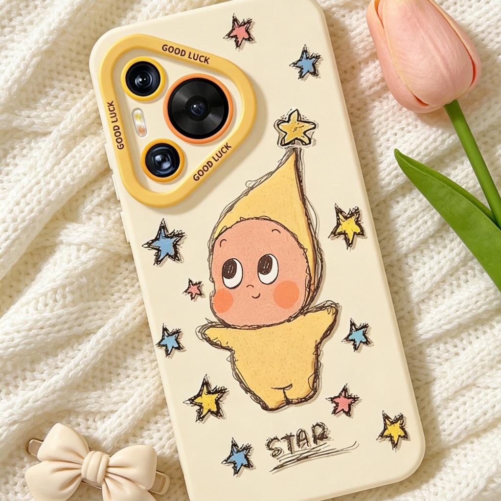 Star doll for huawei purapro + cartoon silicone ultra premium soft phone case