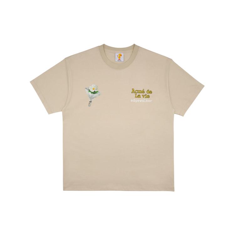 Acme De La Vie/ADLV x Edgewalker Acme De La Vie X Edgewalker Летняя футболка 2022 Унисекс Светло-коричневый ADLV-22SS-SSEWNT-BEG