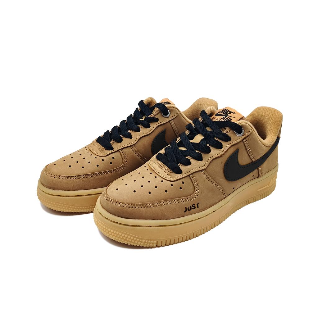 Nike Nike Air Force 1 Нескользящие Устойчивые к истиранию Низкие Скейтбордические кроссовки Унисекс Черный Коричневый CJ9179-200(Команда619-ТОЛЬКО)