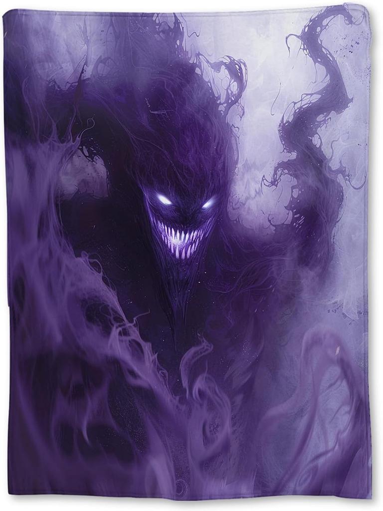 1PC Halloween Throw Blanket Black Bat Pumpkin Ghost Skull Thin Blanket Gifts for Decor Couch Bed Car Home Camping All Season Use