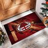 AC Milan Printed Crystal Velvet Rug Non‑Slip Crystal Velvet Carpet For Sofa Bedroom Indoor Home Decoration