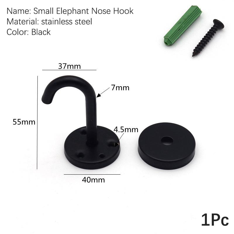 4 шт. Черный нержавеющая сталь верхний крючок настенный мешок потолочный вентилятор лампа крышный вентилятор U-образные крючки