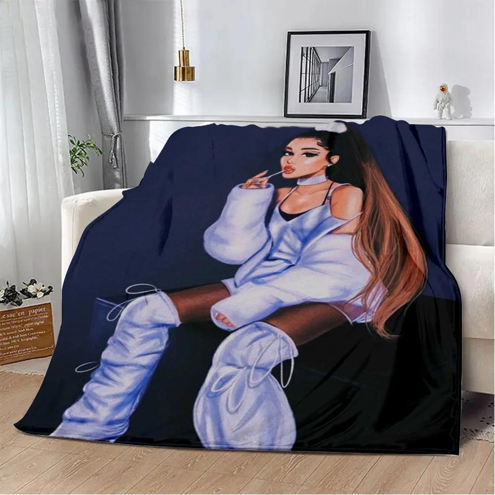 Ariana Grande Printed Throw Blanket Soft Warm Perfect for Home Travel Picnics and Gifts