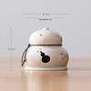 Ceramic Gourd Coil Incense Burner Zen Antique Style for Home Tea Ceremony Meditation Aromatherapy Decor Gift