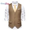 Уютный мужской повседневный деловой костюм, жилет, приталенный деловой жилет, жилет