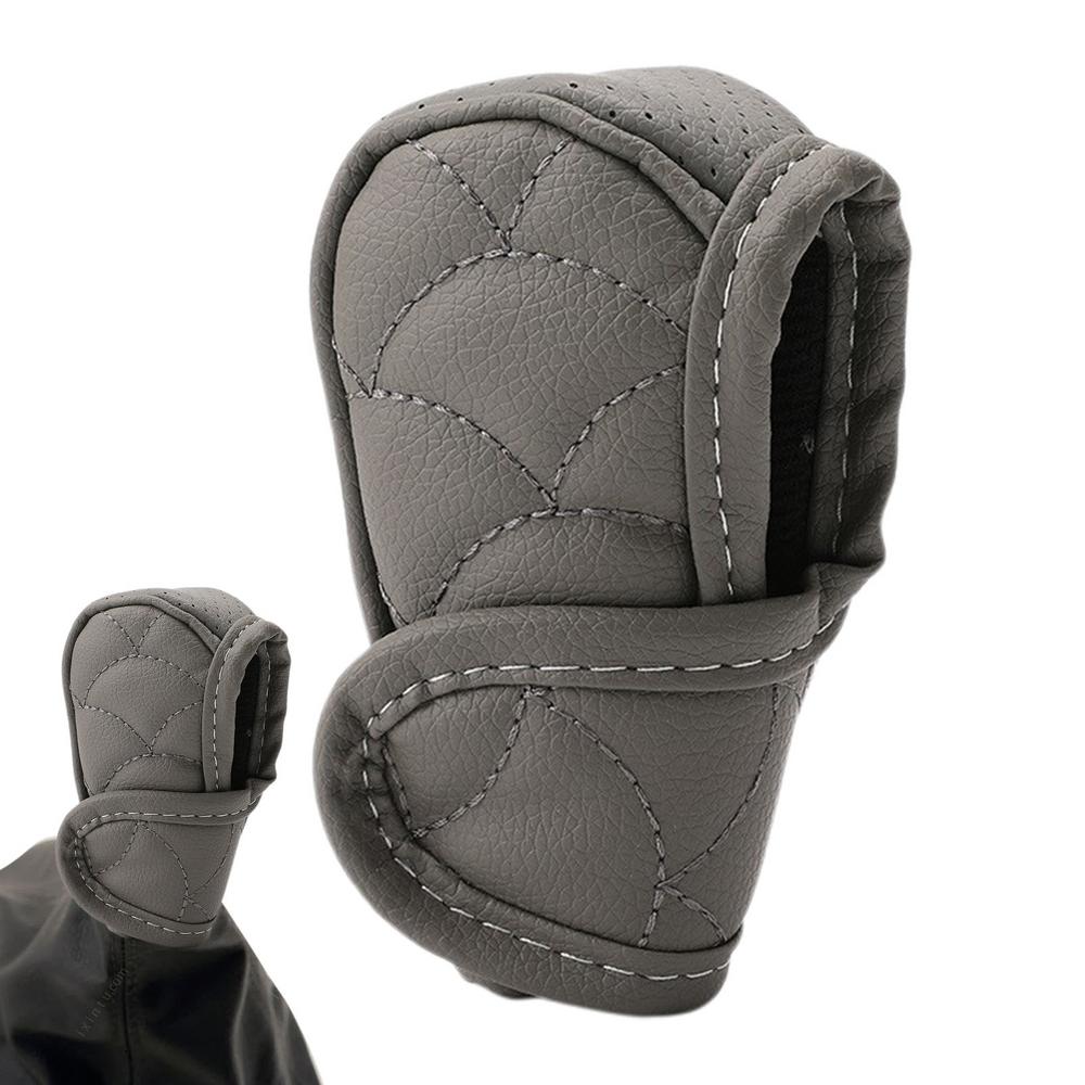 Car Shift Knob Cover Anti Slip PU Leather Dustproof Cover For Shifter Knob Decorative Car Interior Accessories Multifunctional