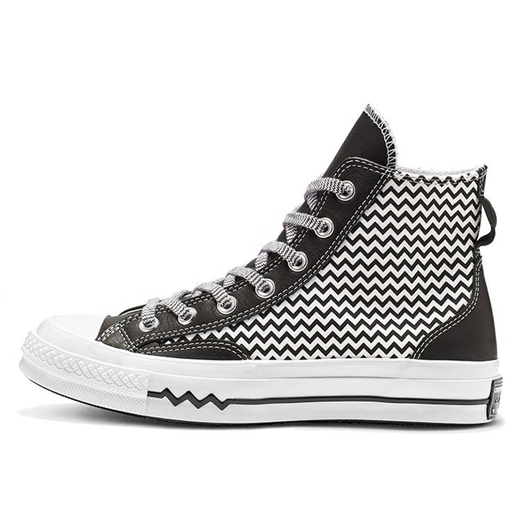 Converse Womens Chuck 70 Mission-V High 'Black White' (women's sizes) Black / White / White Canvas Shoes 564969C