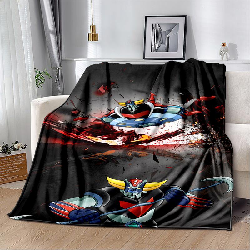 НЛО робот Grendizer аниме мультфильм мягкое плюшевое одеяло, фланелевое одеяло для гостиной, спальни, кровати, дивана, пикника, детей