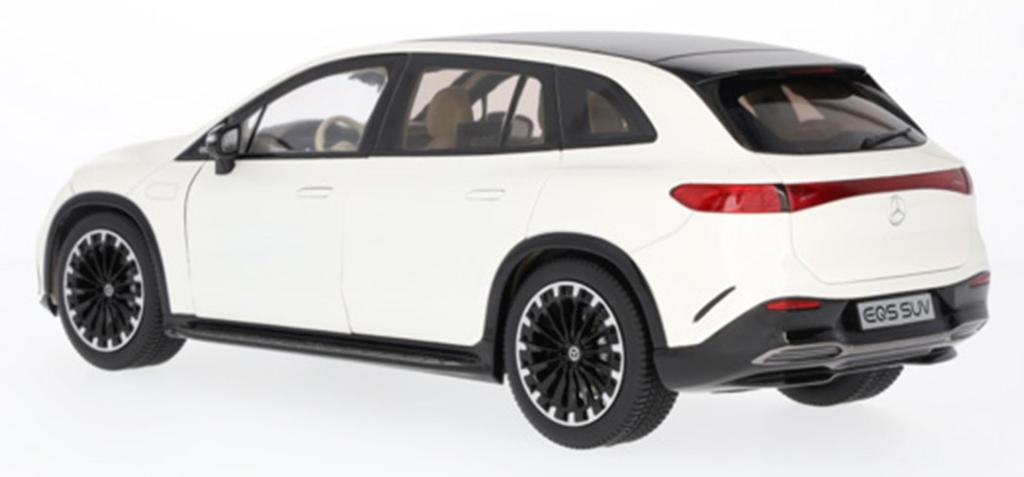 [Коллекция Mercedes-Benz] Оригинальный EQS SUV AMG Line (X296) Бриллиантово-белый масштаб 1/18