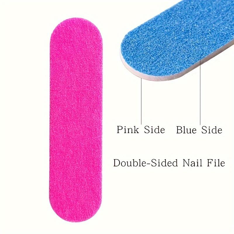 100 Pcs Nail Tools Scrubbing Strips Double-Sided Nail Files Miniature, Two-Sided, and Thin Nail Buffers for Smooth Nails