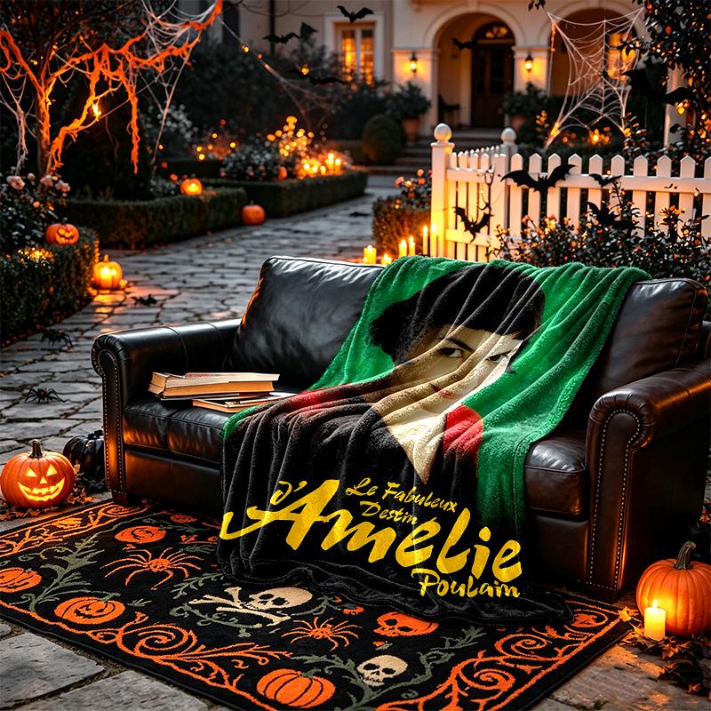 [Amelie Girl Portrait Blanket] Creative Blanket for Women Men Family Friend on Birthday Mothers Fathers Day Valentines Day