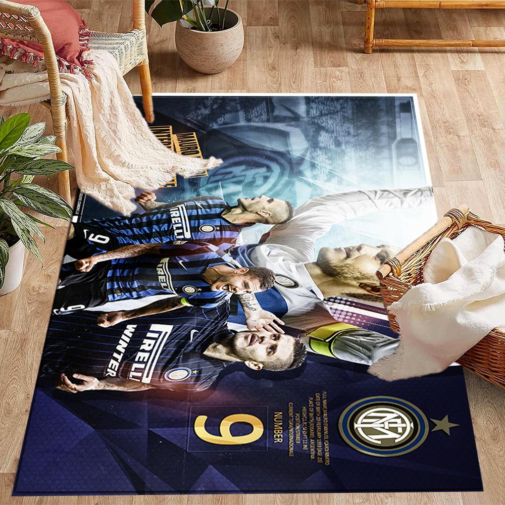 Inter Milan Star Icardi Carpet Design for Study room Living Rooms Hallway Dormitory Antislip Carpet Decorate Offices