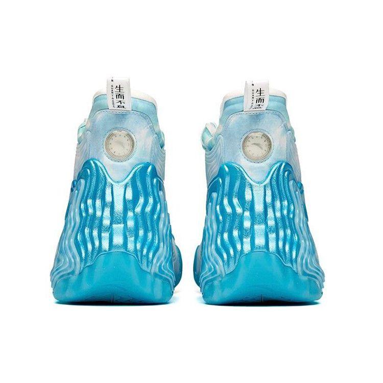 Anta Star Series Glacier Удобные амортизирующие нескользящие износостойкие дышащие высокие баскетбольные кроссовки мужские кроссовки Синие белые 112041818A-20