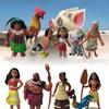 10pcs Figurine Moana Anime Statuary Cake Ornament Christmas Gifts Garnish Toys