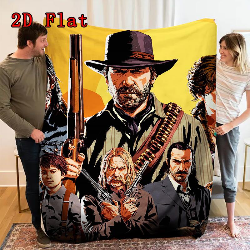 A Fistful of Dollars 2D Flat Pattern Flannel Blanket High quality All Seasons Warmth and Comfort Perfect for Christmas Gifts.MMT0918288