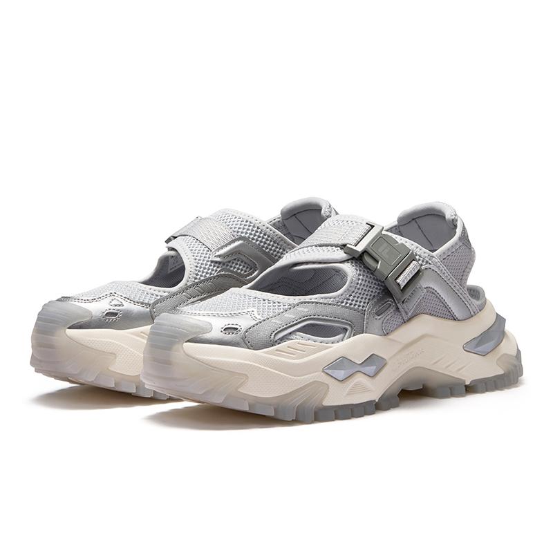 Fila Fusion Сандалии Bianco Ретро Удобные Модные Повседневные Сандалии Hard Candy Женские сандалии Серебристые T12W521703F-GA