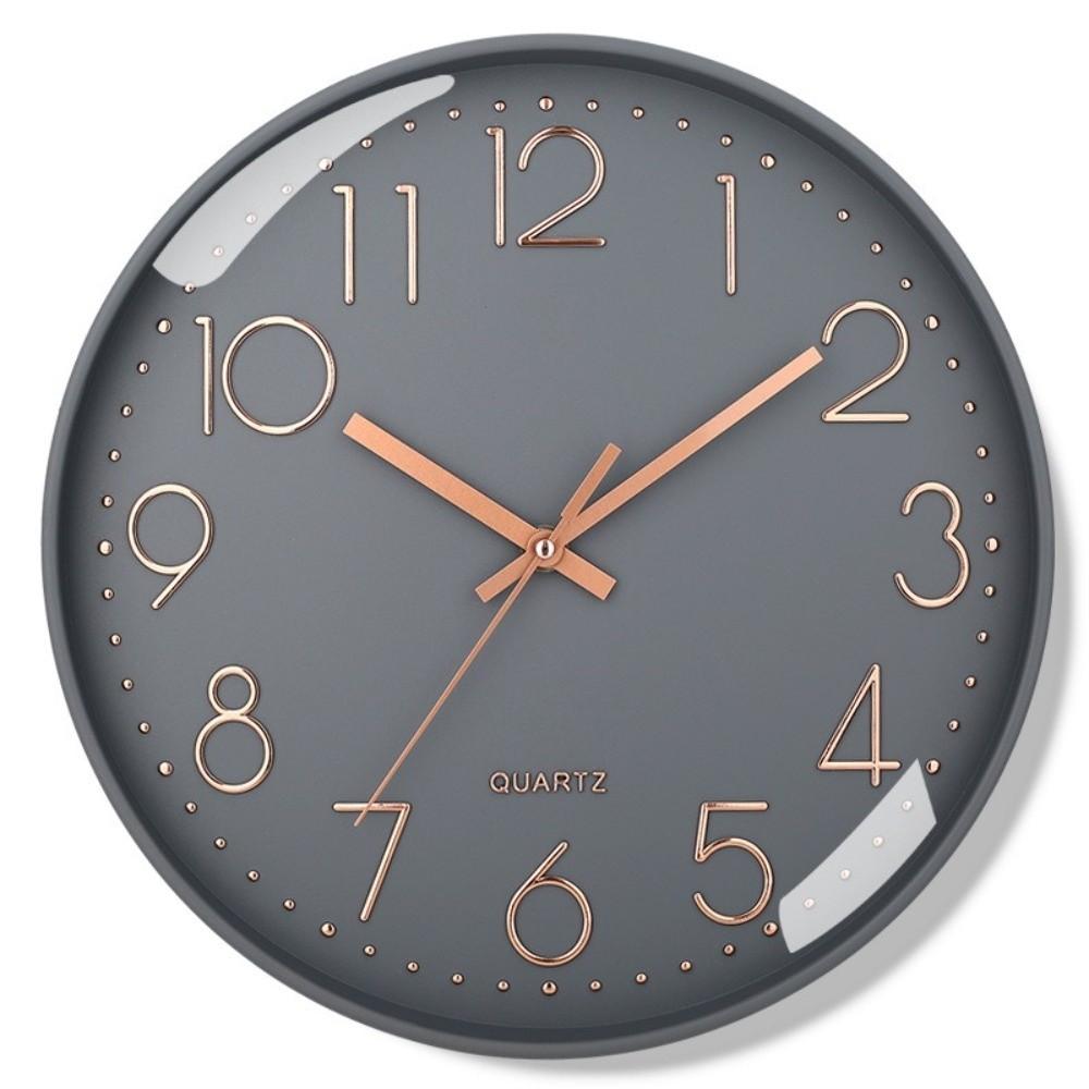 Silent Quartz Clock Battery Operated Hanging Clock New Wall Mounted Clock For Bedroom
