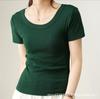 2024 Women's U-Neck Cotton Short-Sleeve Loose Slim Fit T-Shirt