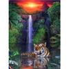 Diamond Painting "Tiger" Animal 5D DIY Full Round Diamond Embroidery Kit Rhinestone Cross Stitch Decoration Mosaic Picture Gift