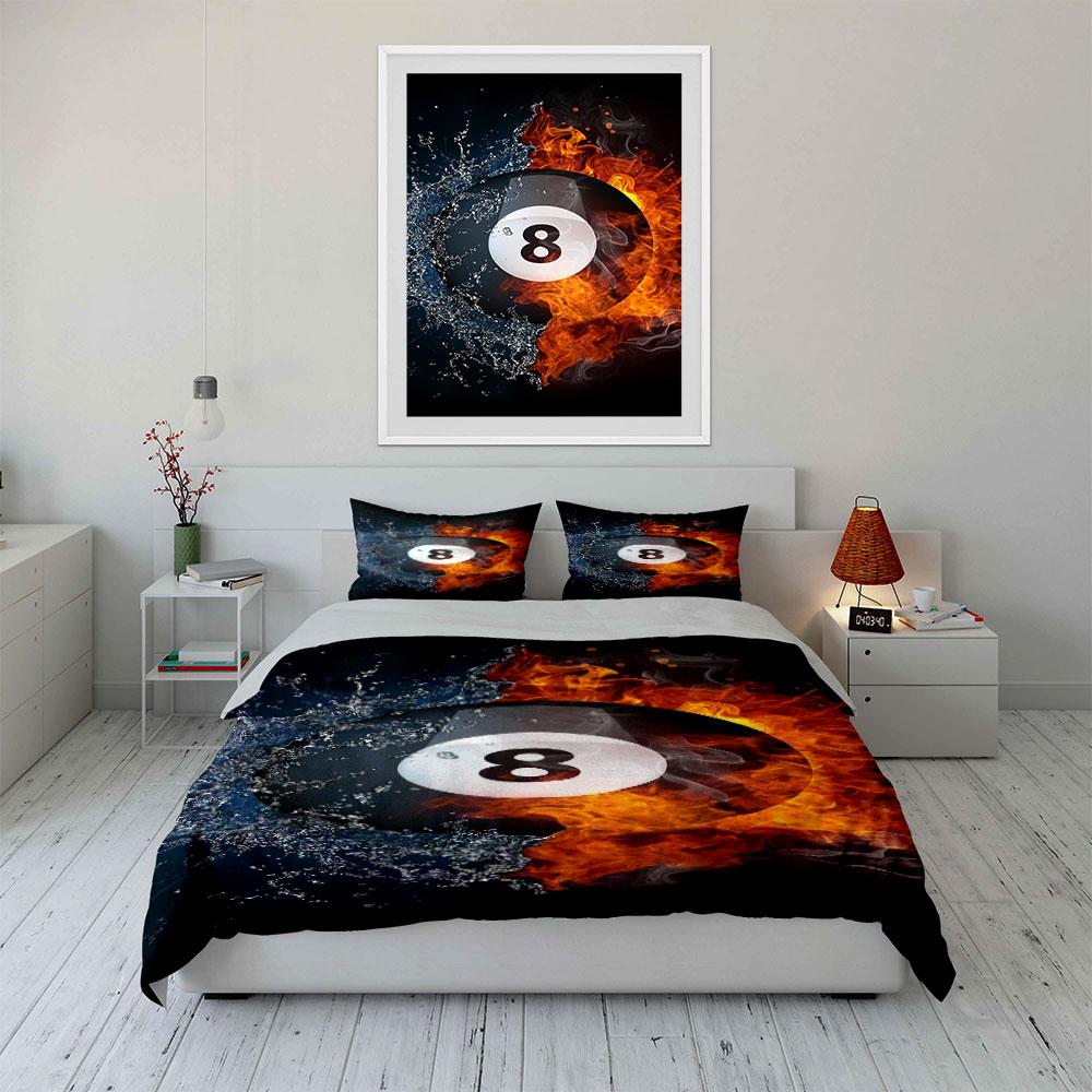 "Fiery Splash Fusion" Bedding sets Duvet covers Pillowcases(1* Duvet Cover 2* Pillowcases without duvet insert)