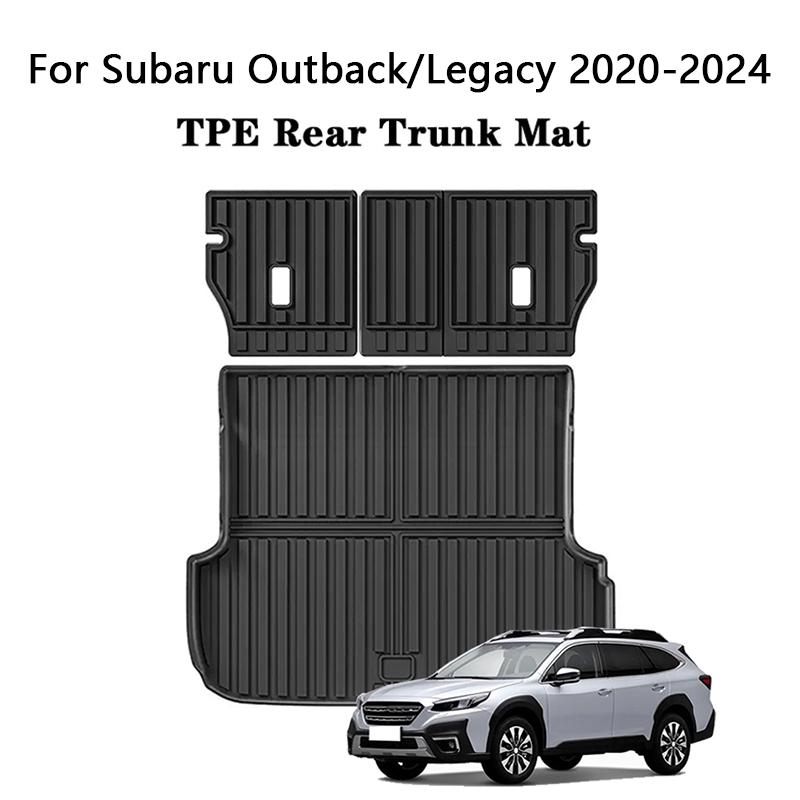 Для Subaru Outback / Legacy 2020-2024 Автомобильный коврик в багажник TPE 3D Всепогодный Коврик на спинку заднего сиденья Вкладыш в багажник Противогрязевые коврики