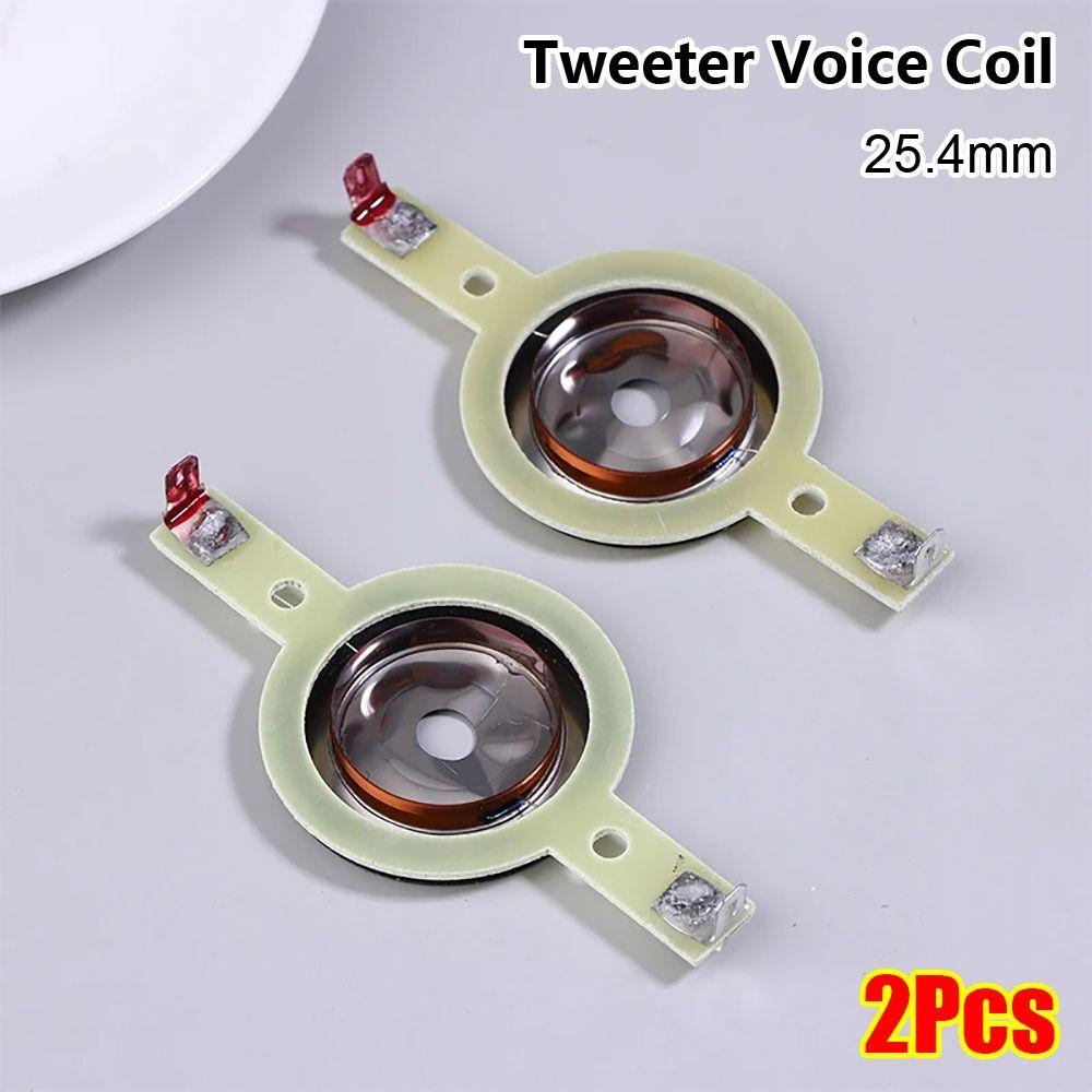 2Pcs Round Shape Tweeter Voice Coil for Speaker Treble Horn Audio Equipment Maintenance Repair
